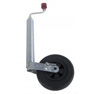 Опорное колесо Plus с тормозом, нагрузка 150 кг, пластиковый диск - фото 1 - id-p606953616