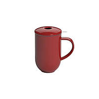 Высокая чашка Loveramics Pro Tea Mug with Infuser & Lid Red з ситечком и кришкой (450 мл)