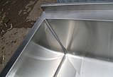 Ванна мийна двохсекційна з нержавіючої сталі шириною 600 мм, фото 3