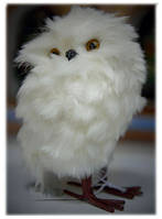 LV 106764 Новорічна прикраса Owl H16 White