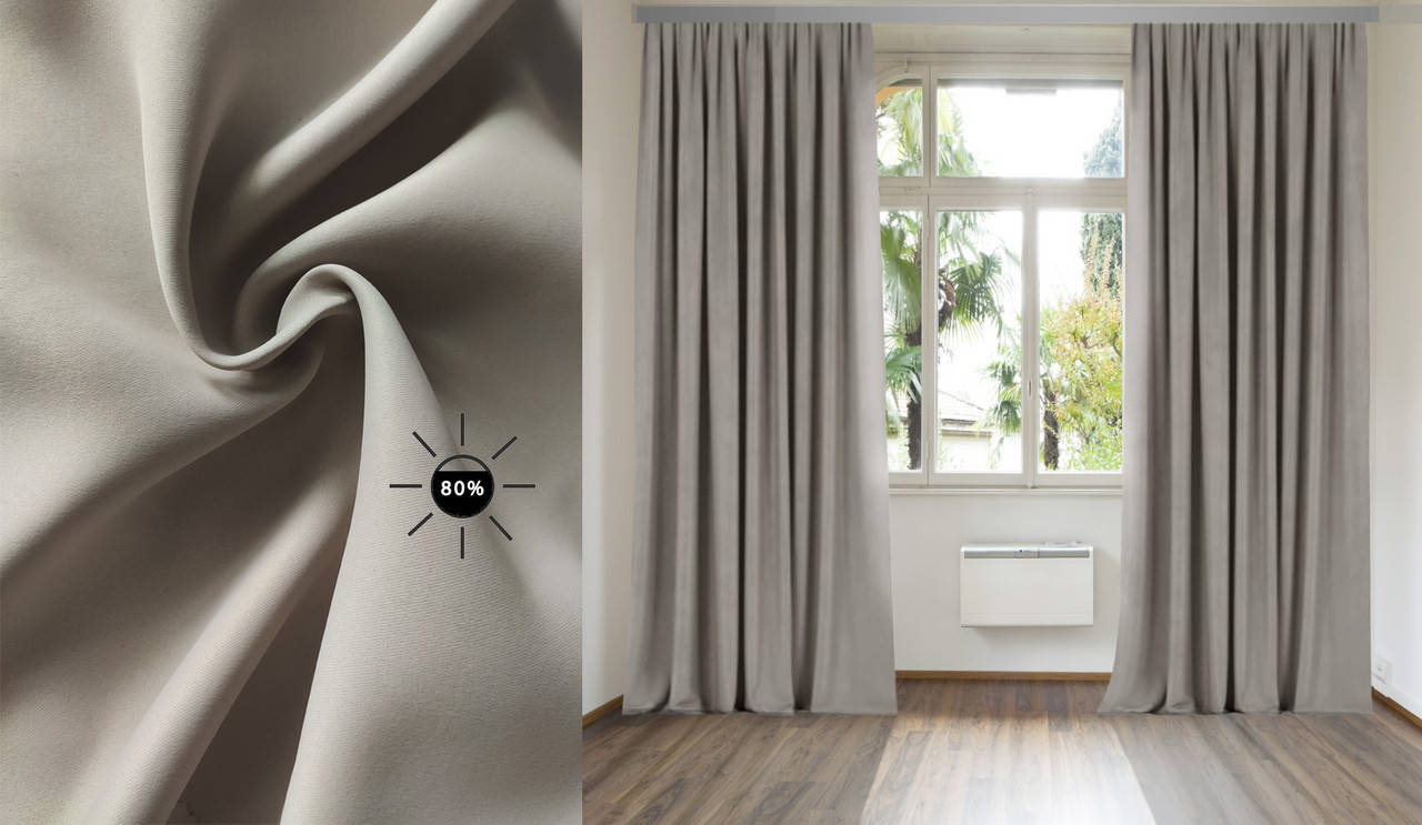 

Комплект штор Di&Di Димаут Матовый Серо-бежевый 2