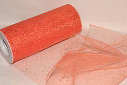 Фатин ширина 14,50 см Glitter Orange