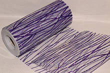 Фатин ширина 14,50 см Glitter Wavy Purple