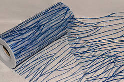 Фатин ширина 14,50 см Glitter Wavy Royal