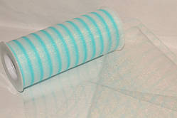 Фатин ширина 14,50 см Смужка Aqua