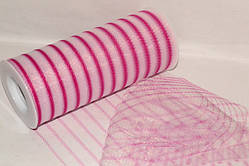 Фатин ширина 14,50 см Смужка Fuchsia