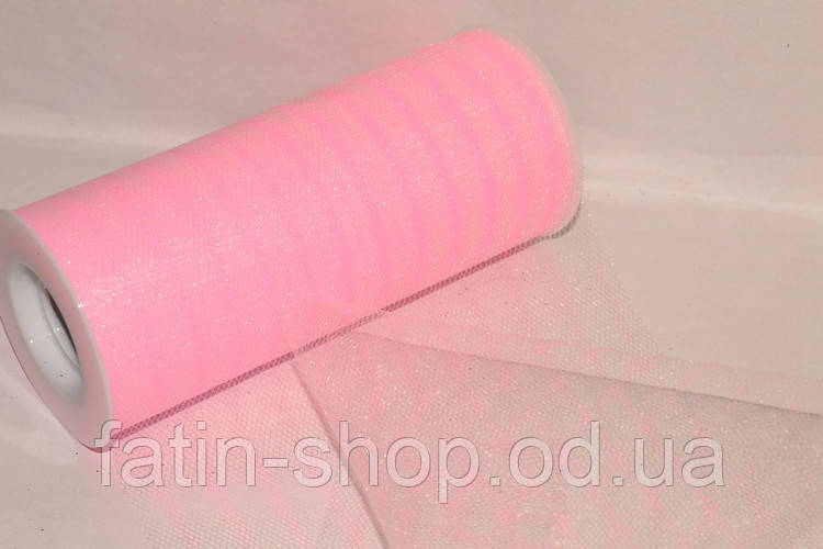 Фатин ширина 14,50 см Смужка Lt-pink