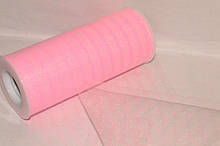 Фатин ширина 14,50 см Смужка Lt-pink