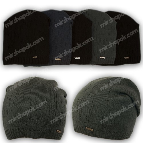 ОПТ Шапка в'язана для хлопчика, р. 52-54, підкладка фліс, 7076 (5 шт./набір), фото 1