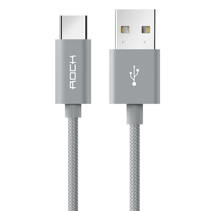 ROCK C2-type data cable 1 м кабель USB-USB type C, золотий, рожевий