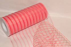 Фатин ширина 14,50 см Смужка Red