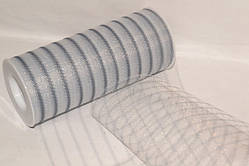 Фатин ширина 14,50 см Смужка Silver