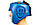 Шолом боксерський професійний шкіряний AIBA VELO (р-р S-XL, синій), фото 3