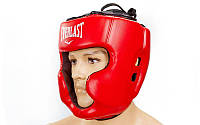 Шлем боксерский с полной защитой FLEX EVERLAST (красный, р-р M-XL)