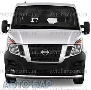 Кенгурник одинарний вус на Nissan NV 400 (c 2010---) Ніссан НВ 400