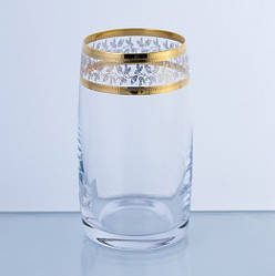 Склянки високі Bohemia Ideal золото 250 мл 6шт