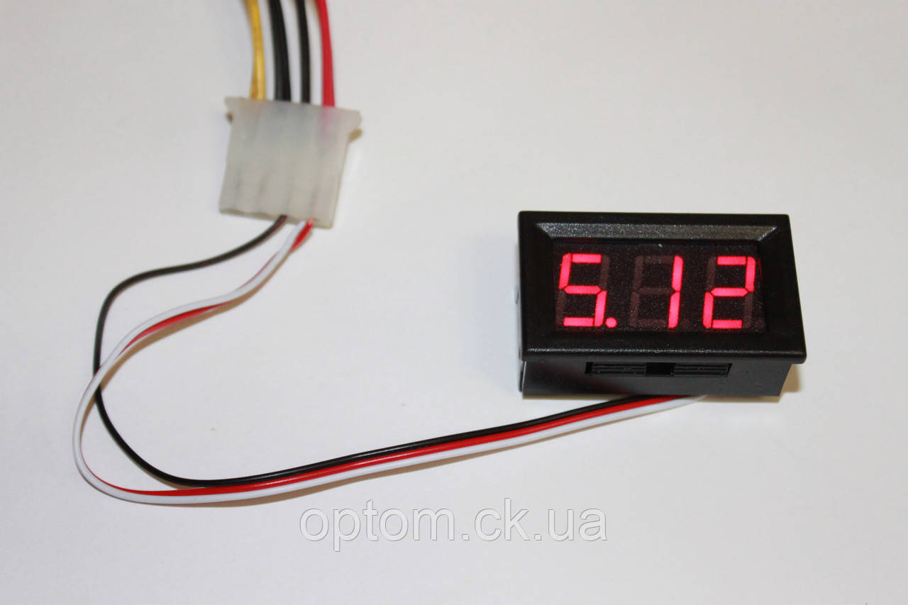 Вольтметр DC 0-30V D-RED SUN цифри