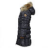 Зимове пухове пальто YASMINE для дівчинки 6, 7 років р. 116, 122 ТМ HUPPA Чорне 12020055-73209, фото 3