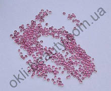 Кришталева крихта для дизайну нігтів 200 штук ніжно-рожева