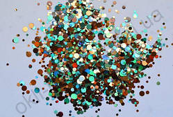 Конфетті для дизайну нігтів №16