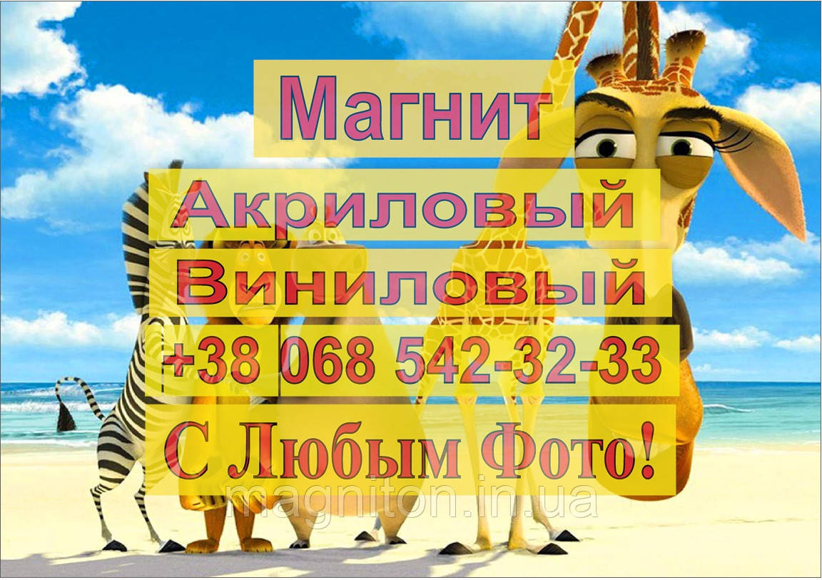 Магніти Дитячі МАДАГАСКАР 7
