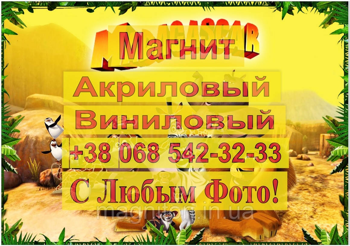 Магніти Дитячі МАДАГАСКАР 9