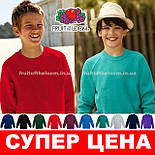 Светр дитячий реглан Classic raglan sweat kids Fruit of the Loom, фото 3