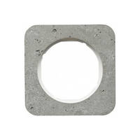Рамка 1Х серый/пол. белизна, бетон, R.1