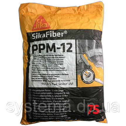 Sika Fiber PPM-12 поліпропіленова фібра 12 мм, 600 грам, фото 1