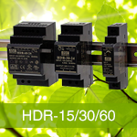 HDR-15, HDR-30, HDR-60, HDR-100 - Блоки питания на Din-рейку Mean Well в ультра тонком корпусе.