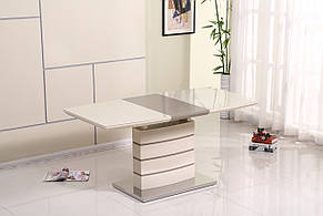 Стіл обідній розкладний Houston Mokko Gloss (Х'юстон) DT-9123-1 Evrodim, колір мокко, фото 3