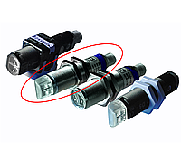 Датчик фотоэлектрический Datalogic (Datasensor) серии S51 PNP, Никелированная латунь, Радиальная (Nickel Plated Brass, Radial), Встроенный кабель 2м (2m Cable), Поляризованный рефлекторный (Polarized retroflective), S51-MR-2-B01-PK