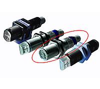 Датчик фотоэлектрический Datalogic (Datasensor) серии S51 PNP, Разъем М12 (M12 Connector), Никелированная латунь, Аксиальная (Nickel Plated Brass, Axial), S51-MA-5-B01-PK, Поляризованный рефлекторный (Polarized retroflective)