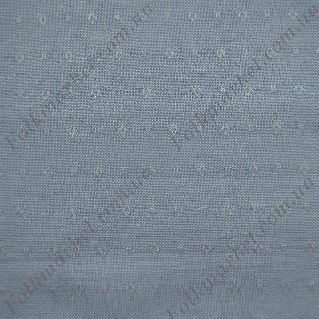 Блакитна тканина для костюмів Квіточка ТП-243 2/1