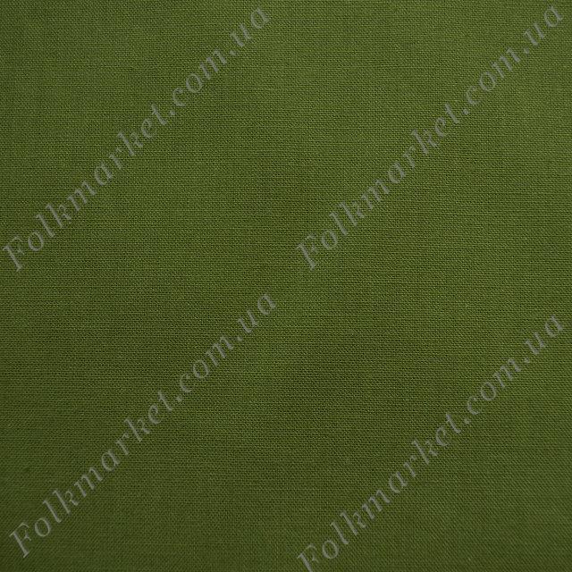 Зелена тканина для костюмів Поплін ТПК-239 1/14