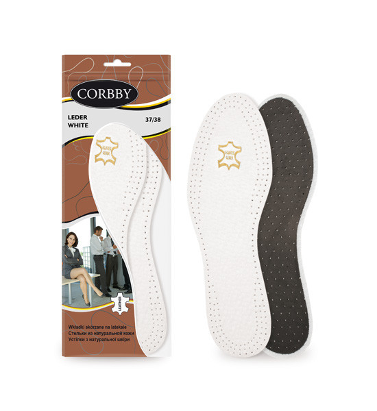 Устілки з натуральної шкіри LEDER WHITE Corbby
