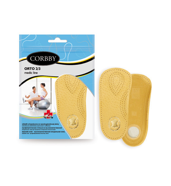 Устілки ортопедичні у взуття ORTO 2/3 Corbby