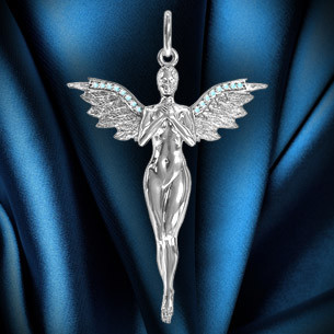 Срібний кулон Ангел. DARIY 410750