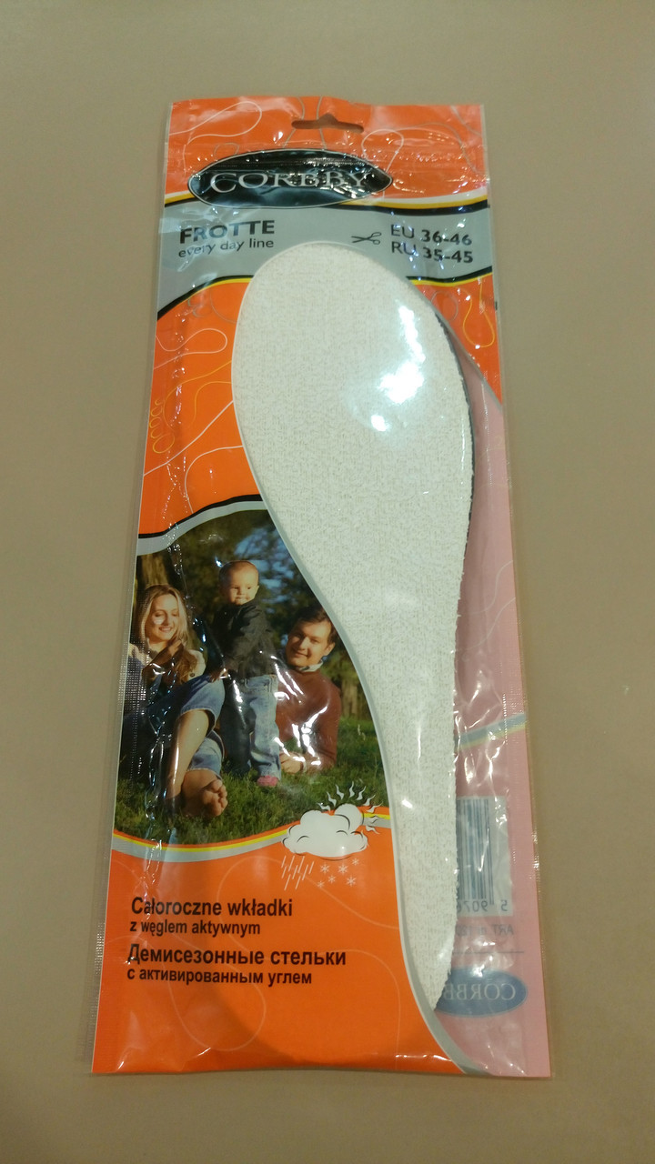 Стельки из махровой ткани Corbby FROTTE