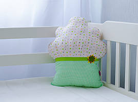 Подушка з натуральної тканини для дитячої "Маффін апельсиновий"