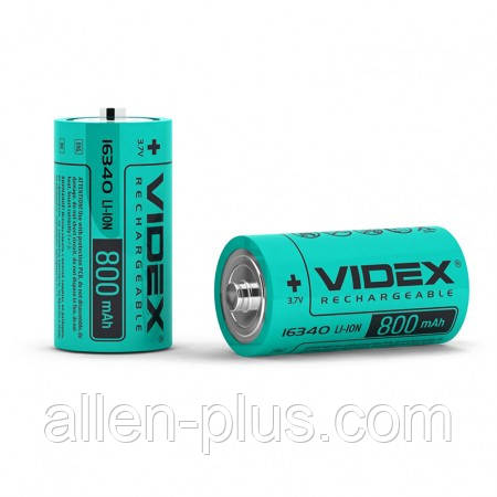 Акумулятор Videx Li-Ion 16340 3,7V 800mAh