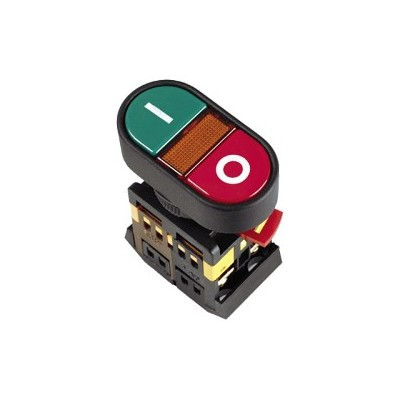 Кнопка APВ-222N "Пуск-Стоп" d2ммм неон/240В 1з+1р IEK