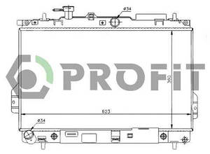 Радіатор охолодження Hyundai Matrix (1.6, 1.8) 01 - Profit
