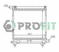 Радиатор охлаждения Mercedes W201 84-93, W124 86-92 Profit