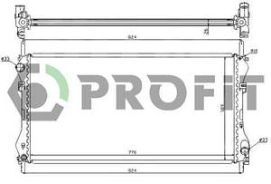 Радіатор охолодження Ford Transit (2.0 DCI, TDCI) 00-06 Profit