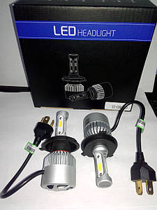 LED лампи H4 S2 COB 36W 9/32V з активним охолодженням HeadLight