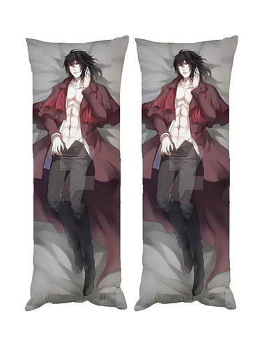 Подушка дакимакура Алукард Ван Хельсинг декоративная ростовая