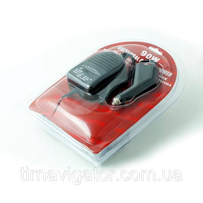 Зарядний пристрій автомобільний Volt Polska 12 V з насадками (вхід 12 Вольтів -> вихід 19 Вольт, 90W)