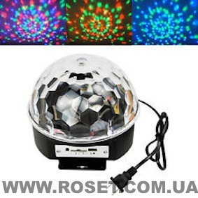 Диско шар LED Ball Light с MP3 +пульт+флешка - фото 6 - id-p607768691