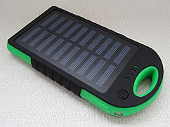 Портативне зарядне Power Bank Solar 45000 mAh на сонячній батареї, зелений